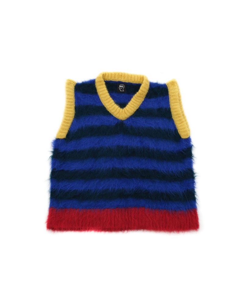 Navy Brain Dead Lulu Knit Sweater Vest | USA VTEY30541