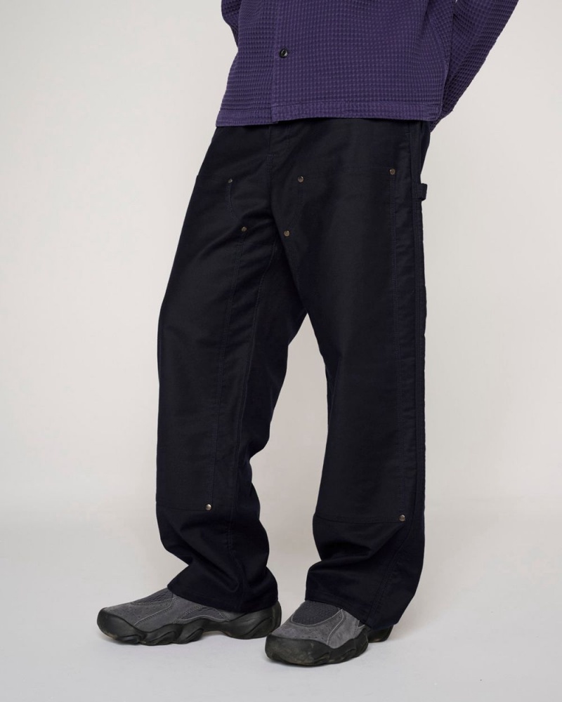 Navy Brain Dead Moleskin Double Knee Utility Pant | USA SZTI61982