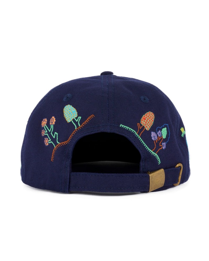 Navy Brain Dead River 6 Panel Cap | USA UGLY08743