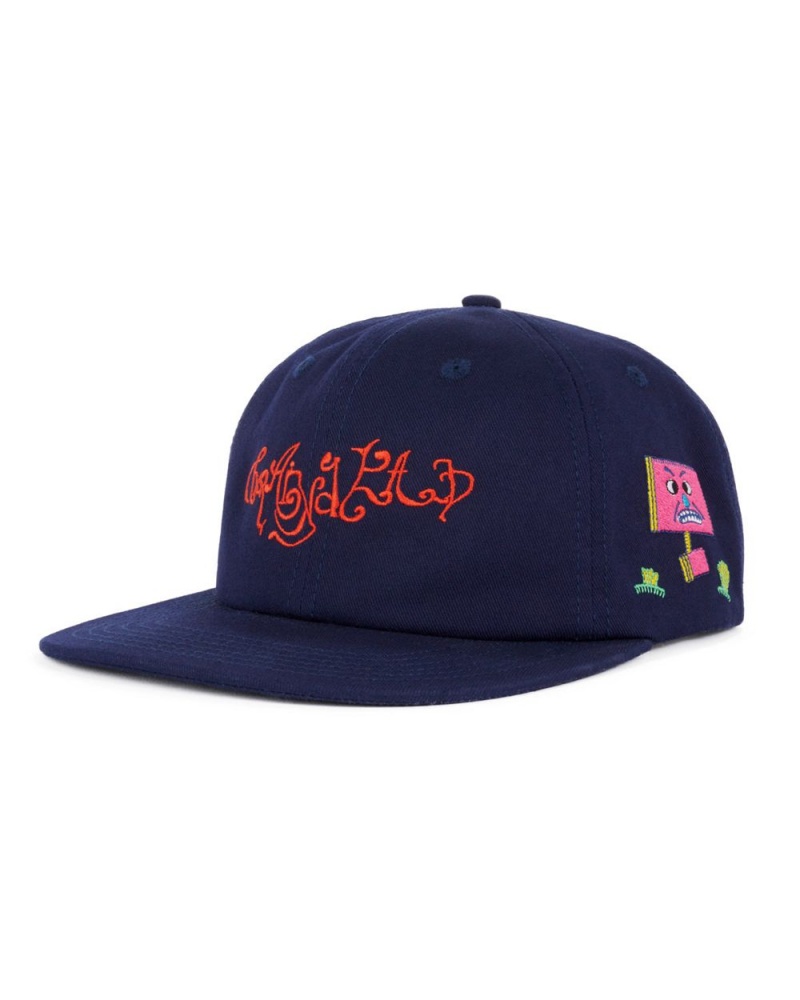 Navy Brain Dead River 6 Panel Cap | USA UGLY08743