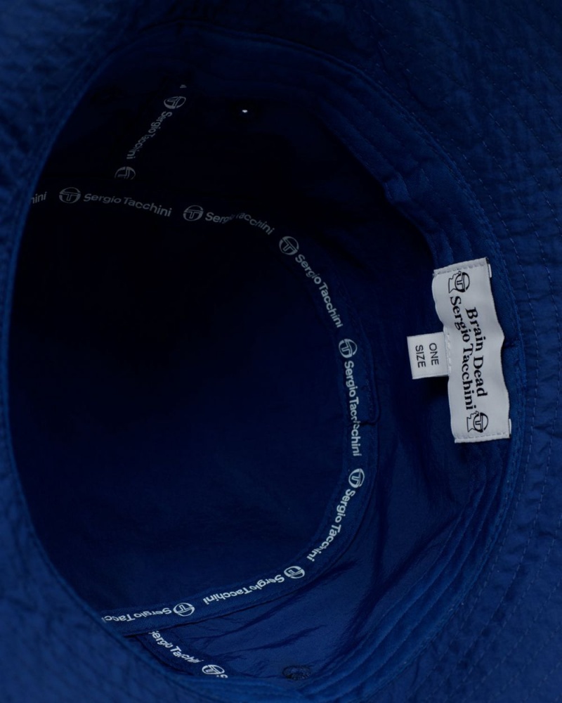 Navy Brain Dead Sergio Tacchini X Bucket Hat | USA LSFH12983