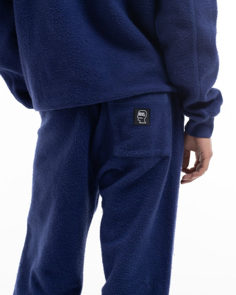 Navy Brain Dead Slime Reverse Fleece Sweat Pant | USA HAMJ91843