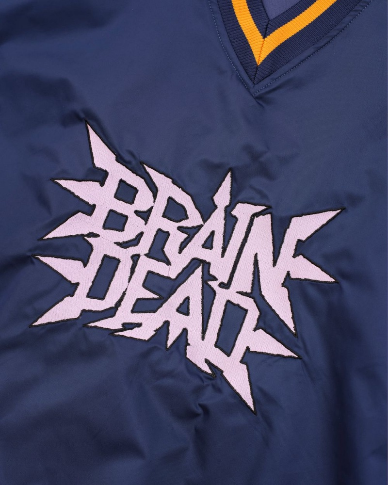 Navy Brain Dead Swing Away Pull Over Jacket | USA AHDX01726