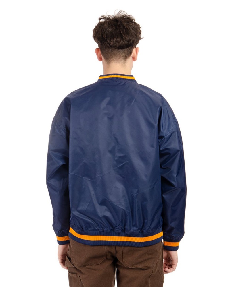 Navy Brain Dead Swing Away Pull Over Jacket | USA AHDX01726