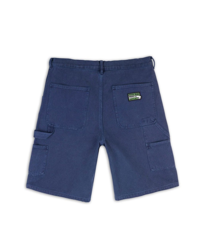 Navy Brain Dead Washed Hard Ware/Soft Wear Carpenter Shorts | USA TORY73086