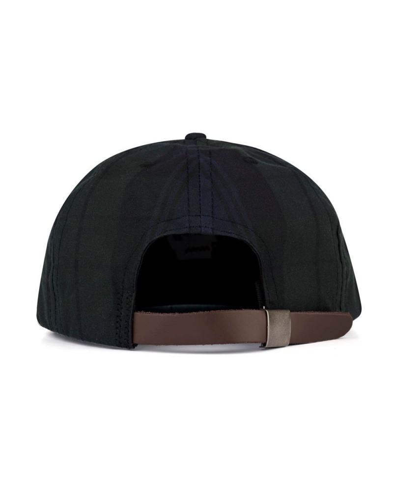 Navy Brain Dead Waxed Logo Head Cap | USA GNKT80974