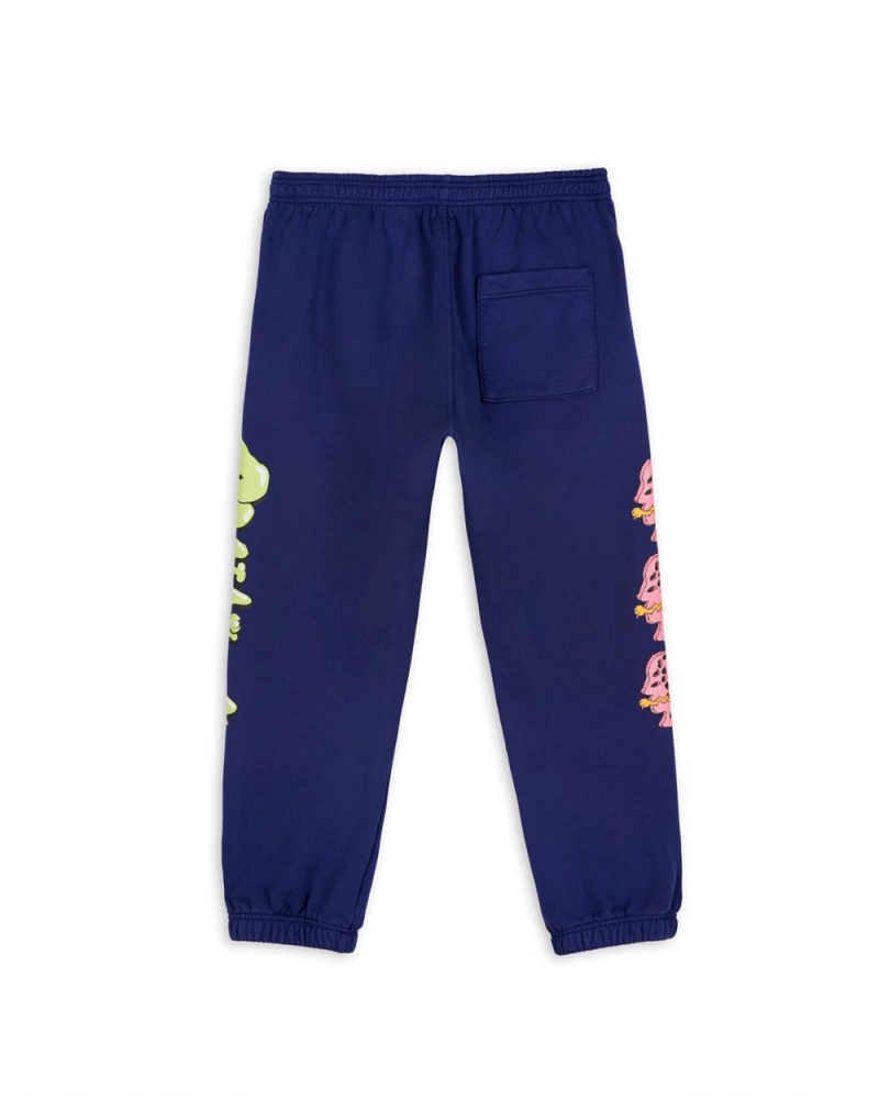 Navy Brain Dead Worm Hole Sweatpant | USA MBZI47390