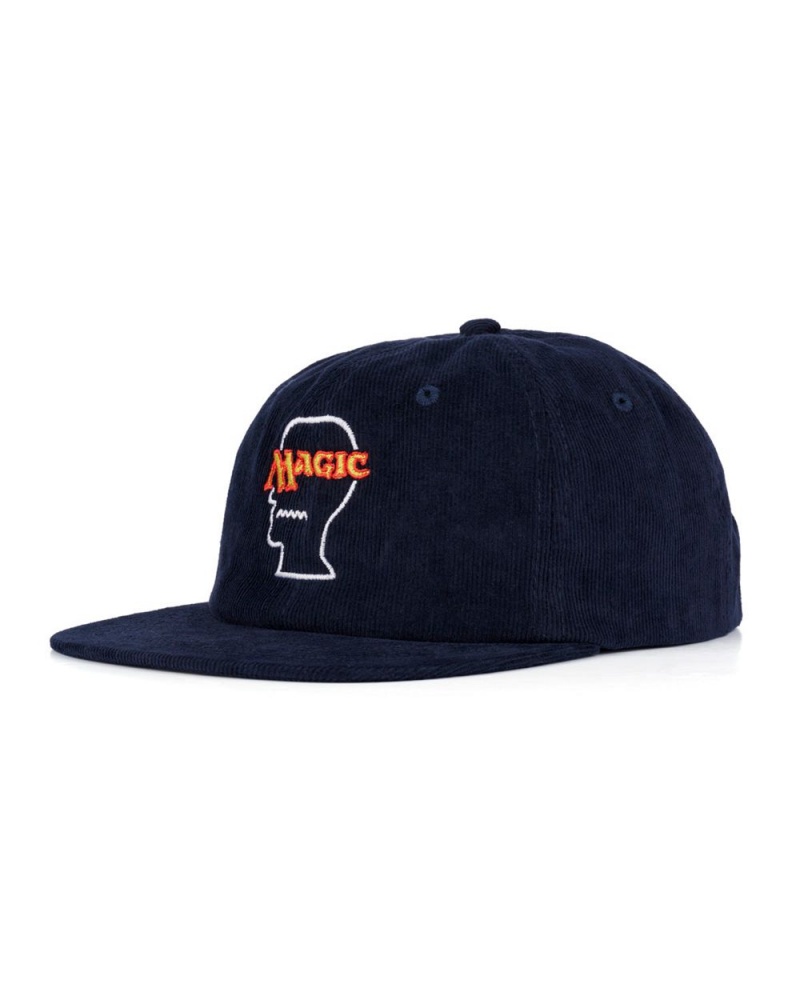 Navy Brain Dead X Magic: The Gathering Logo Lock Corduroy Hat | USA VLMP37602