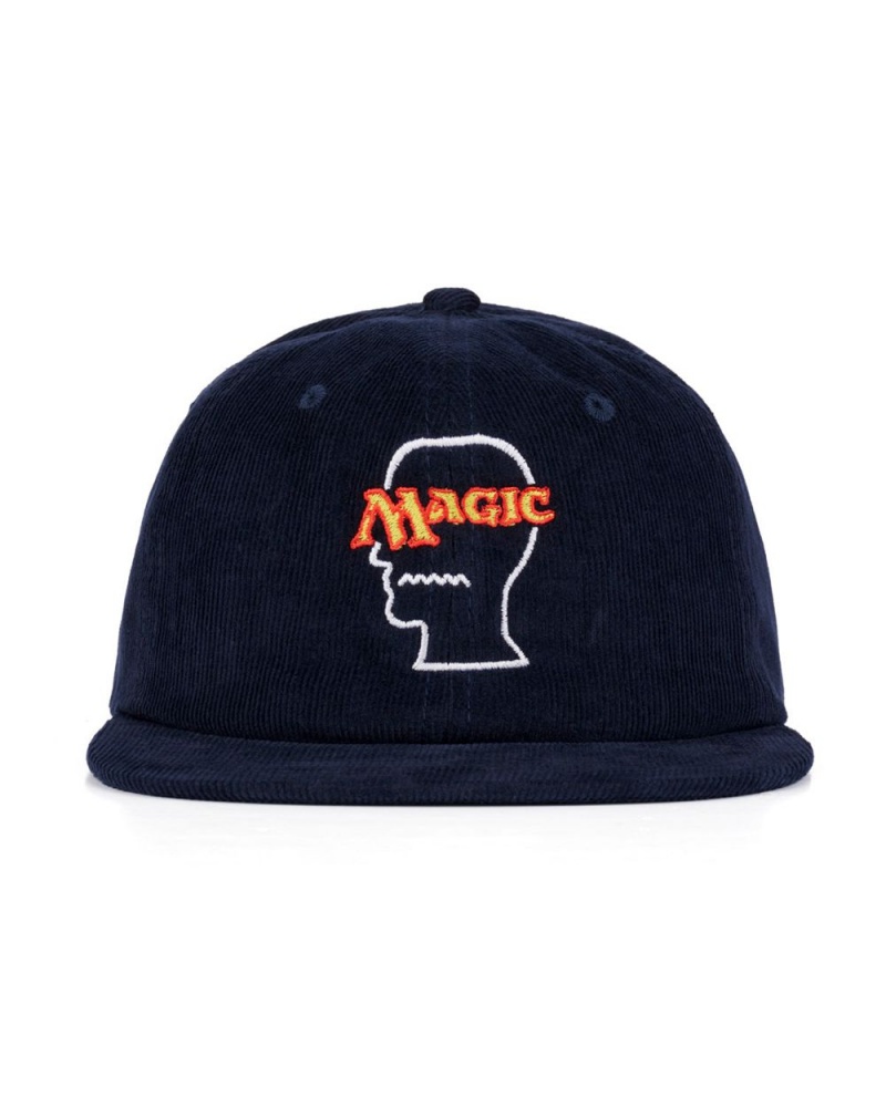 Navy Brain Dead X Magic: The Gathering Logo Lock Corduroy Hat | USA VLMP37602