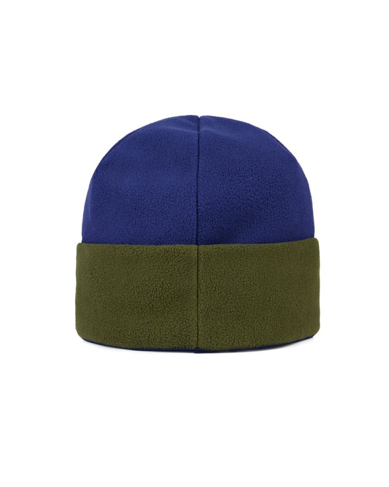 Navy Green Brain Dead X K2 Standard Polar Fleece Beanie | USA VKMS42905