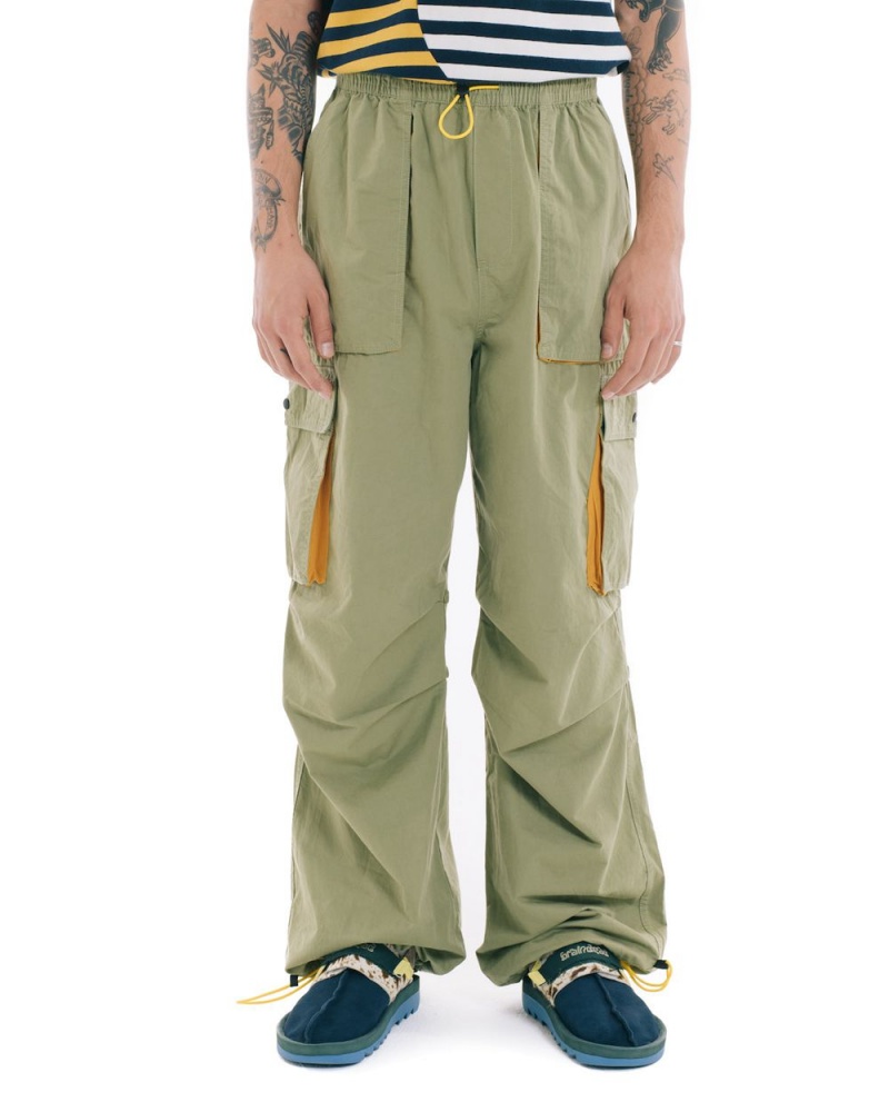 Olive Brain Dead Adjustable Skate Pant | USA FSJV93051