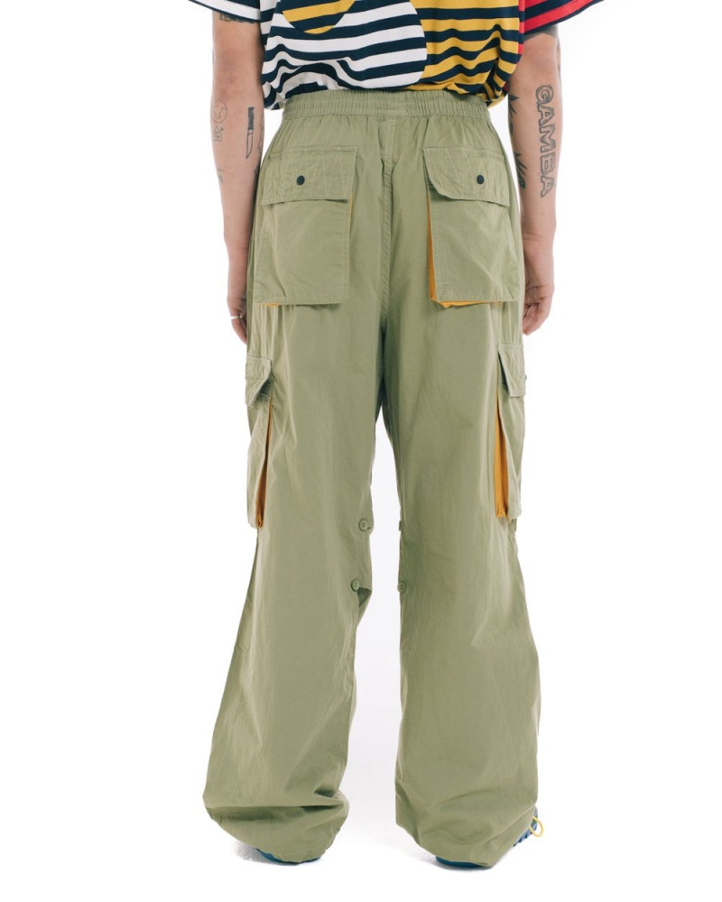 Olive Brain Dead Adjustable Skate Pant | USA FSJV93051