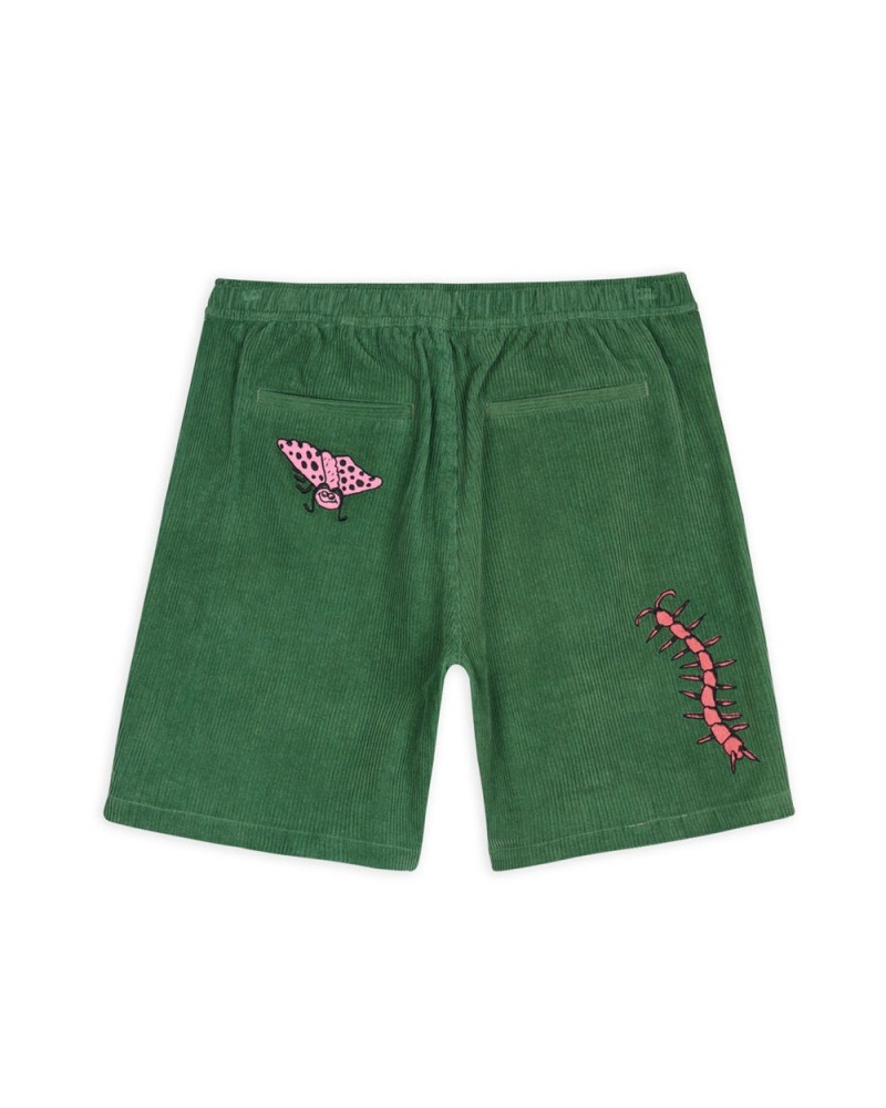 Olive Brain Dead Buggin' Out Baggy Climber Shorts | USA FNSB94237