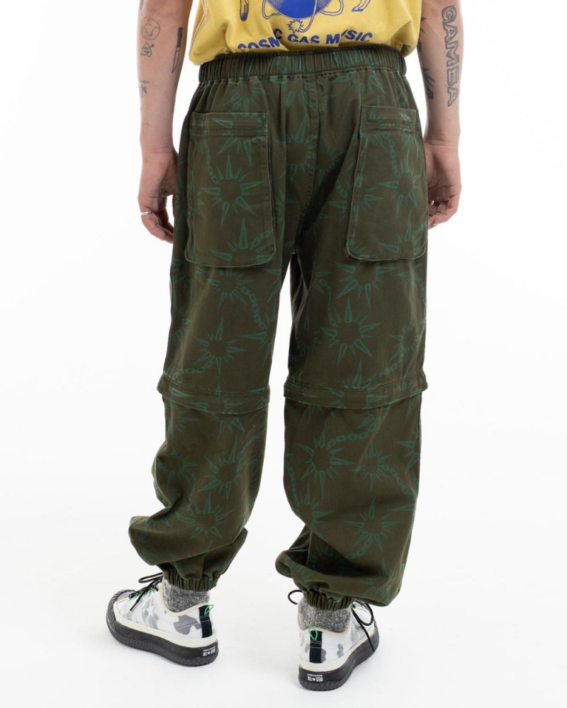 Olive Brain Dead Convertible Razor Climbing Pant | USA EMOV96720