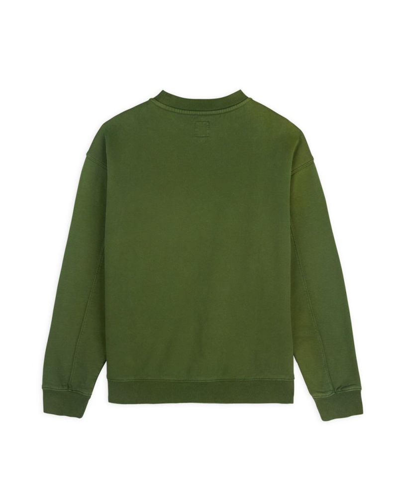 Olive Brain Dead Et Crewneck Sweatshirt | USA LAYP59806