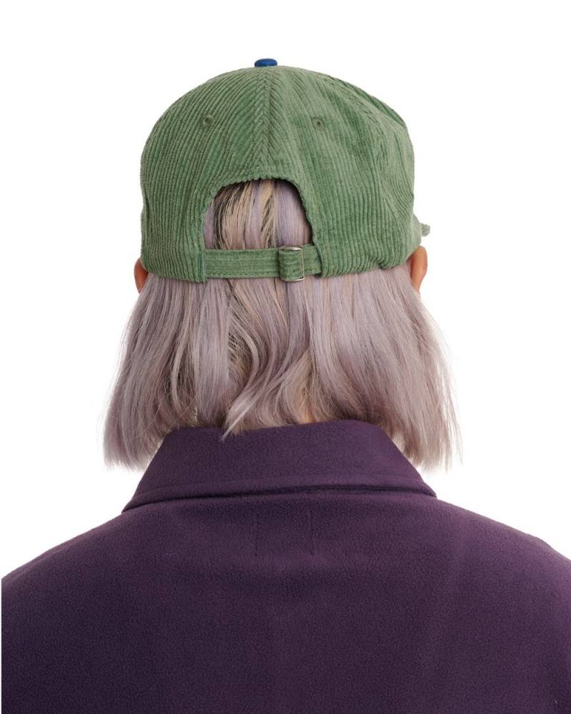 Olive Brain Dead Sludge Twill 6 Panel Cap | USA FIKU09857