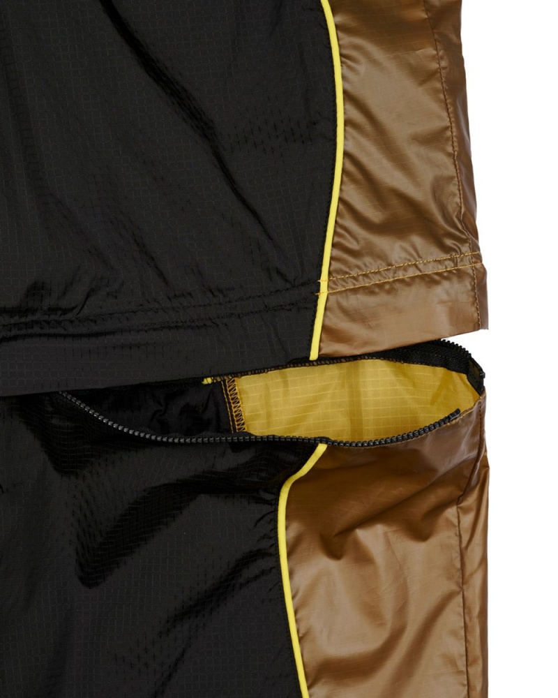 Olive Brain Dead Thermo Heat Zip Off Running Pant | USA JKSZ61327