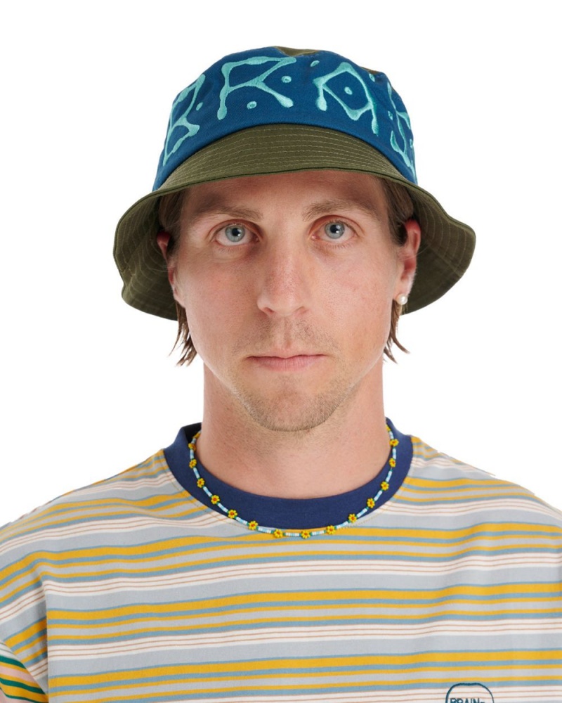 Olive Brain Dead Ufo Twill Bucket Hat | USA JUDP69347