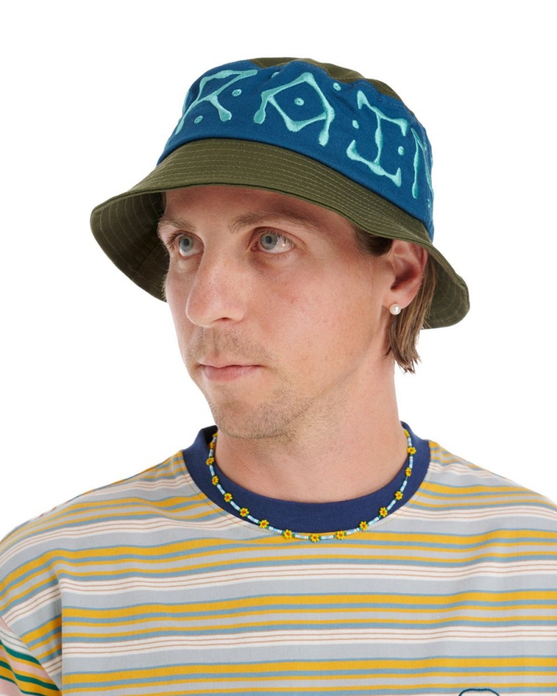 Olive Brain Dead Ufo Twill Bucket Hat | USA JUDP69347