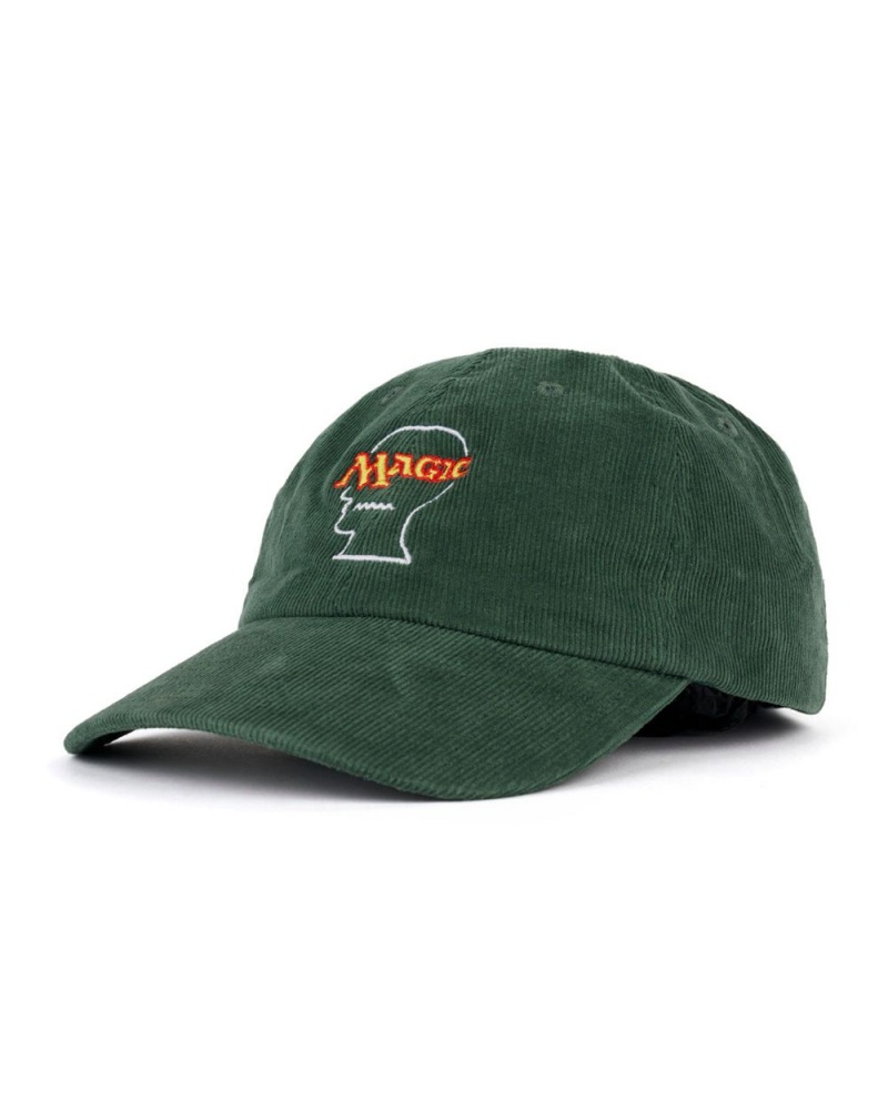 Olive Brain Dead X Magic: The Gathering Logo Lockup Corduroy Hat | USA WGFO90846