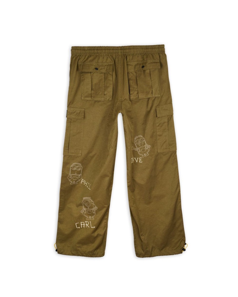 Olive Brain Dead X Minions Kevin's Plan Flight Pant | USA GZSO49015