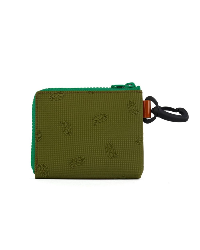 Olive Brain Dead X Thisway Logohead Wallet | USA QYMH62895