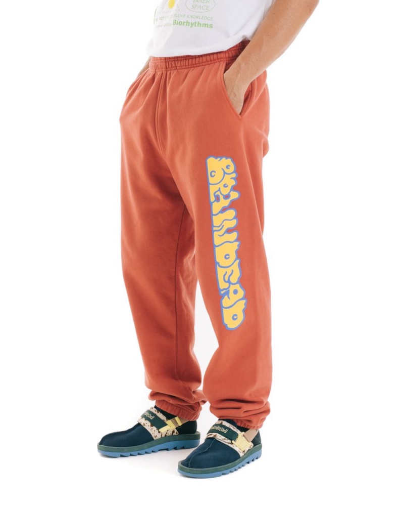 Orange Brain Dead Bubble Sweat Pant | USA NWOF73621