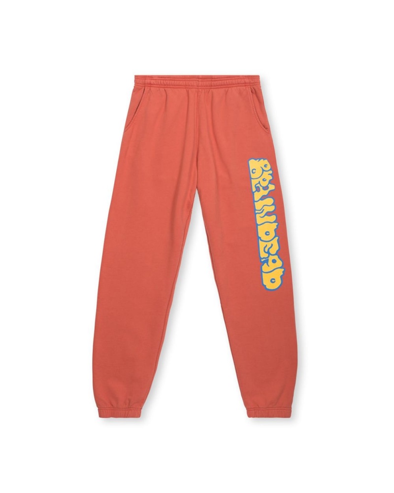 Orange Brain Dead Bubble Sweat Pant | USA NWOF73621