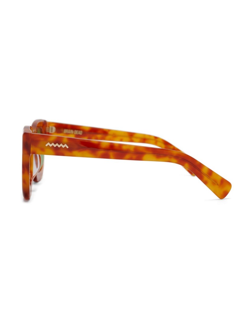 Orange Brain Dead Elia Post Modern Primitive Eye Protection Sunglasses | USA WICN49735