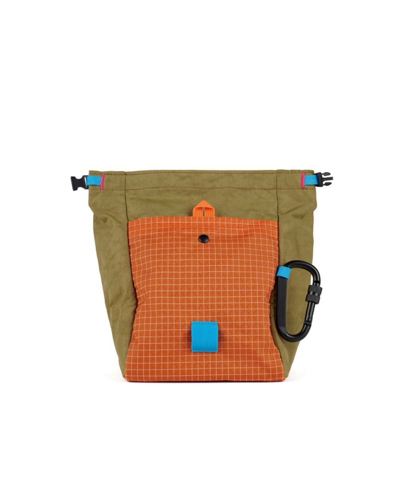 Orange Brain Dead Equipment Chalk Bag | USA UMZC15964