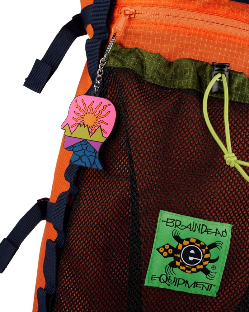 Orange Brain Dead Equipment Climbing Backpack Bag | USA ZTNI37851