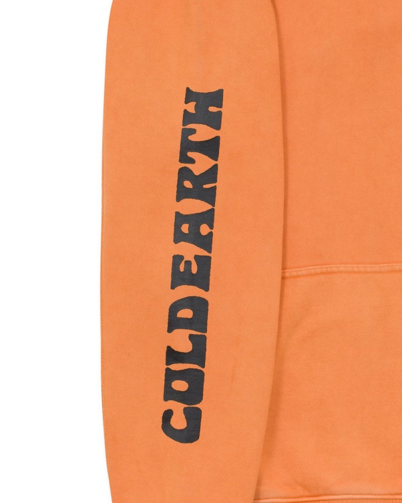 Orange Brain Dead Heatwave Sweatshirt Hoodie | USA CFOH56184