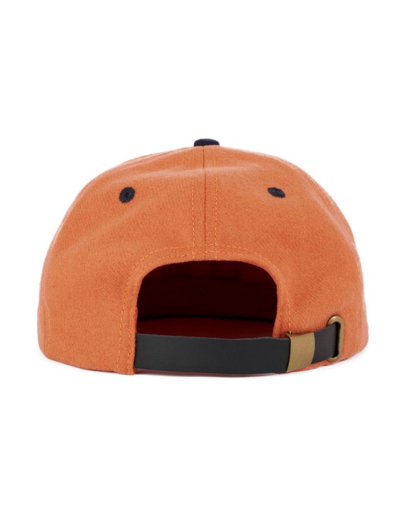 Orange Brain Dead Plato Wool 6 Panel Cap | USA URBO87906