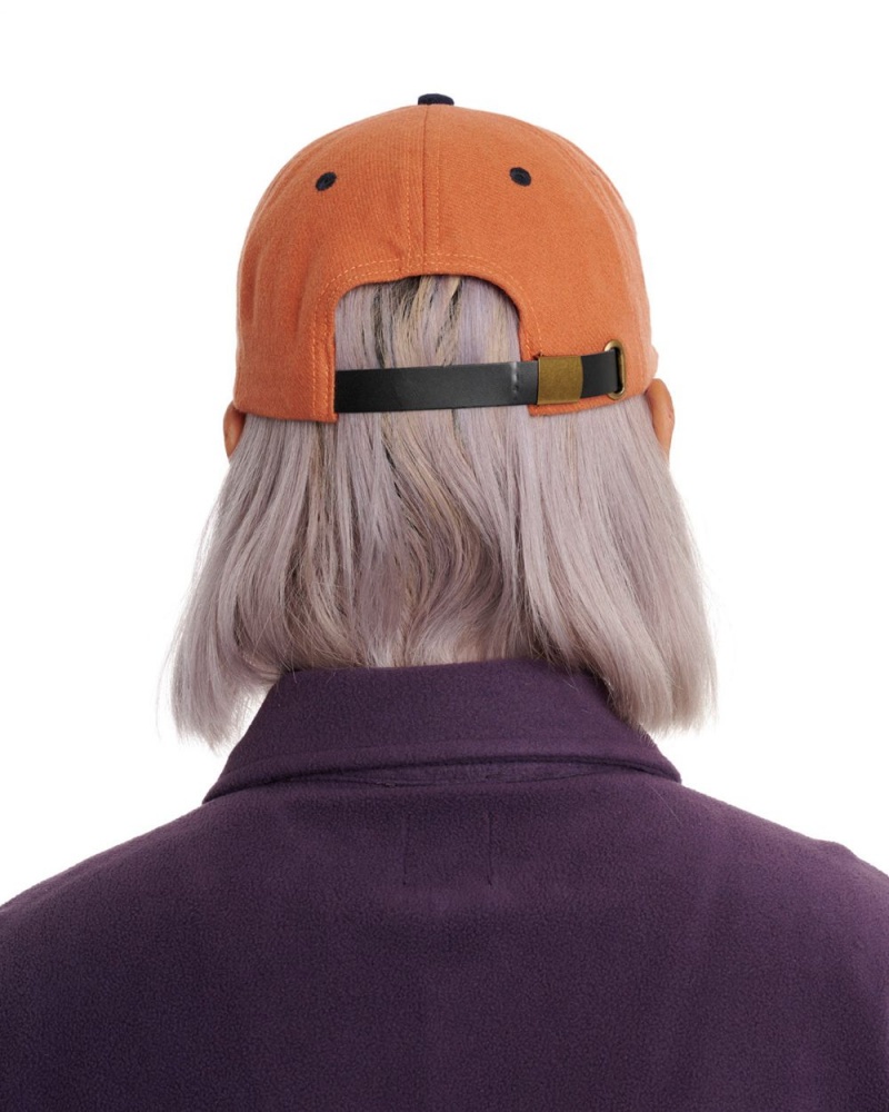 Orange Brain Dead Plato Wool 6 Panel Cap | USA URBO87906