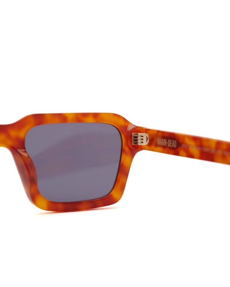 Orange Brain Dead Staunton Post Modern Primitive Eye Protection Sunglasses | USA OUCI47609