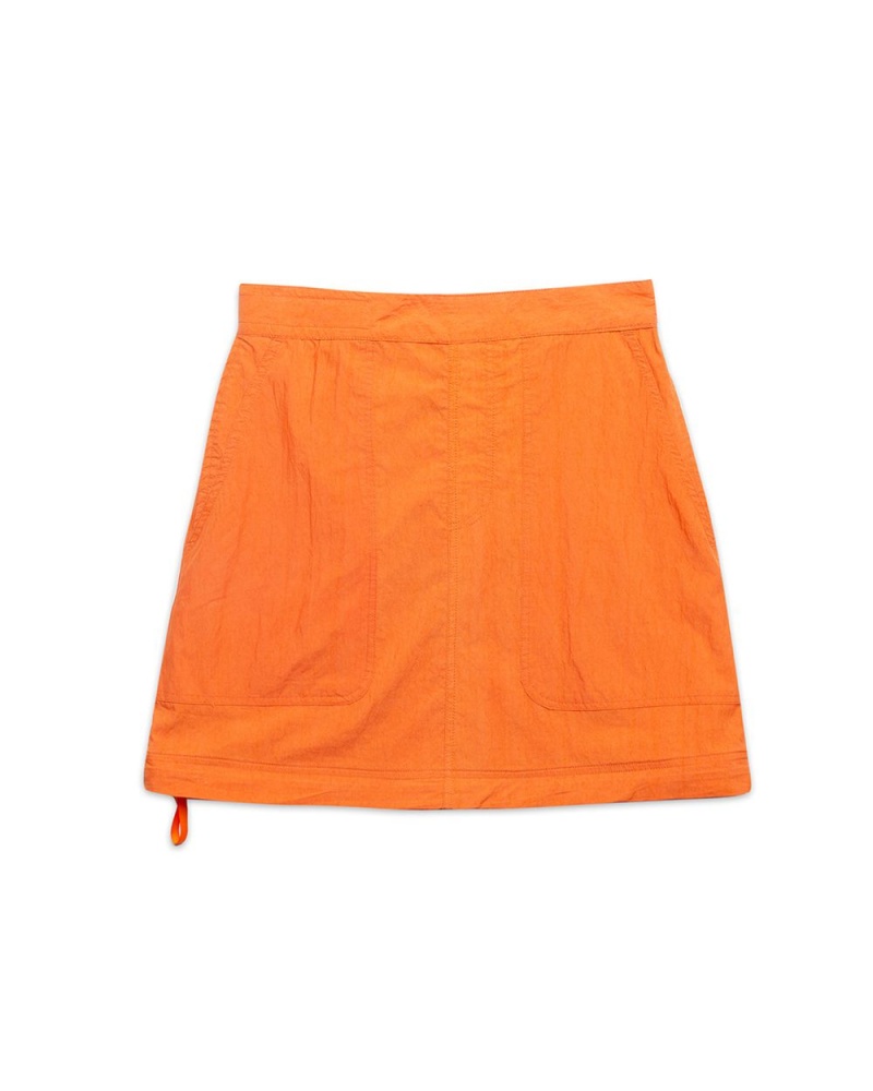 Orange Brain Dead Washed Out Convertible Skirt | USA GJRU06589