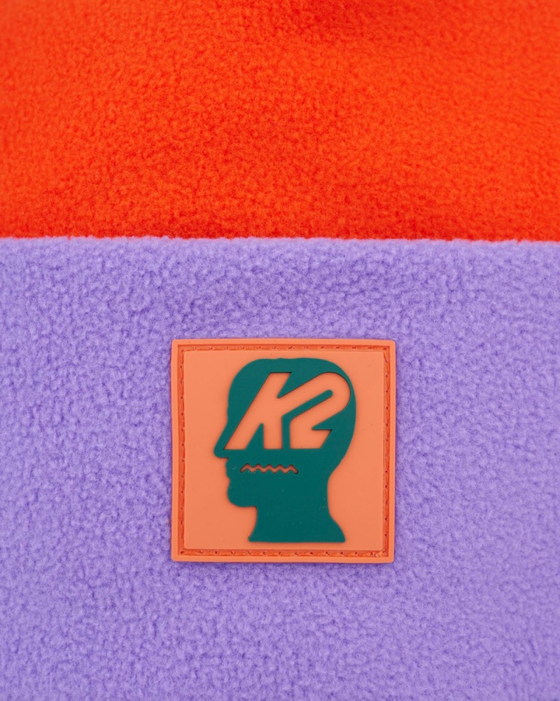 Orange Purple Brain Dead X K2 Standard Polar Fleece Beanie | USA XTNI43679