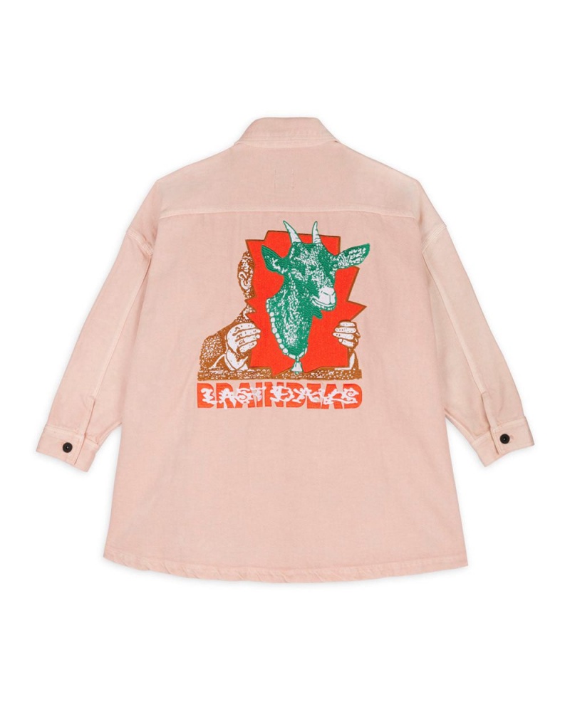 Pink Brain Dead Denim Goat Swing Jacket | USA PUVO67438