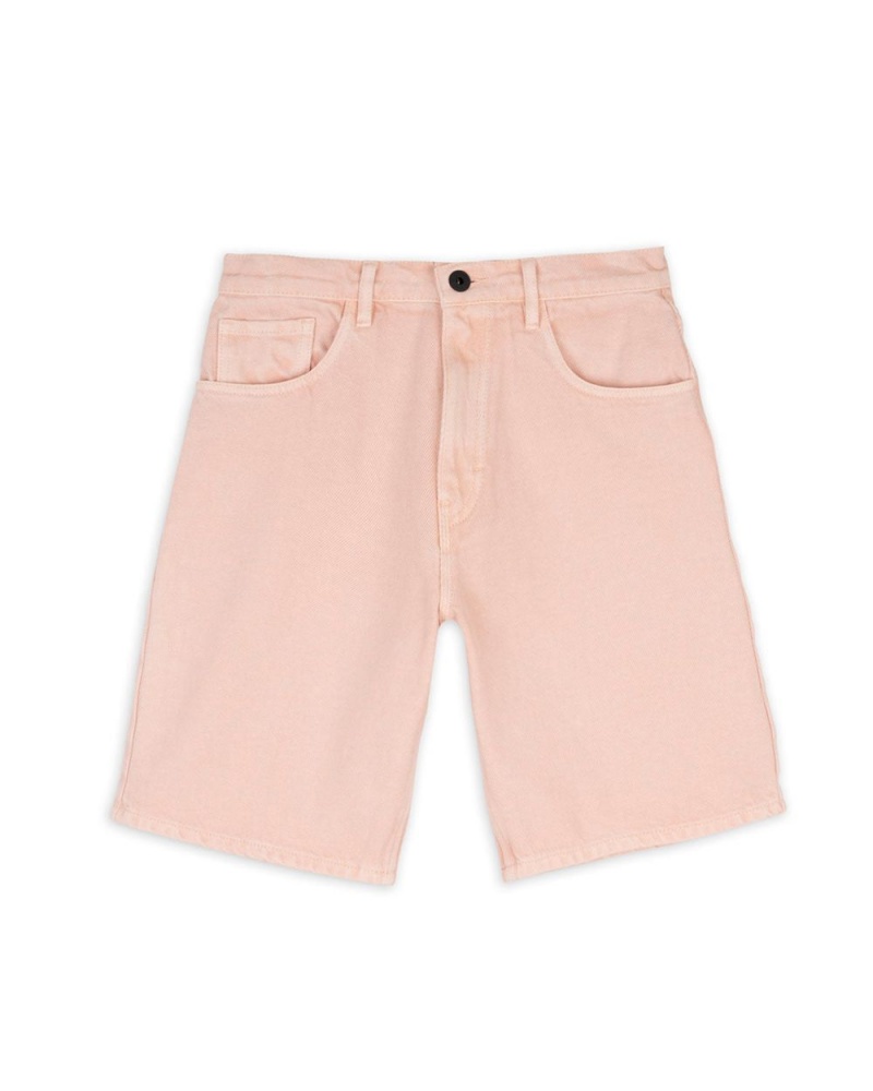 Pink Brain Dead Denim Whale Shorts | USA KSZE04182