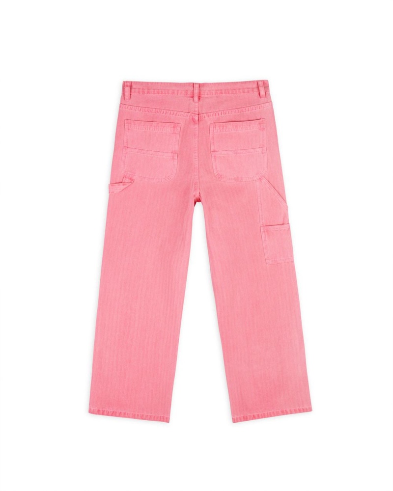 Pink Brain Dead Herringbone Utility Pant | USA AGJP63590