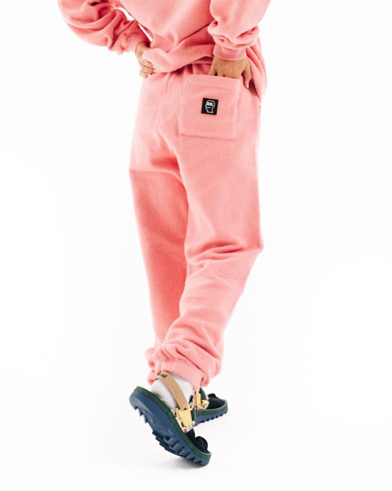 Pink Brain Dead Reverse Fleece SweatW/Pvc Pant | USA UPWQ81240