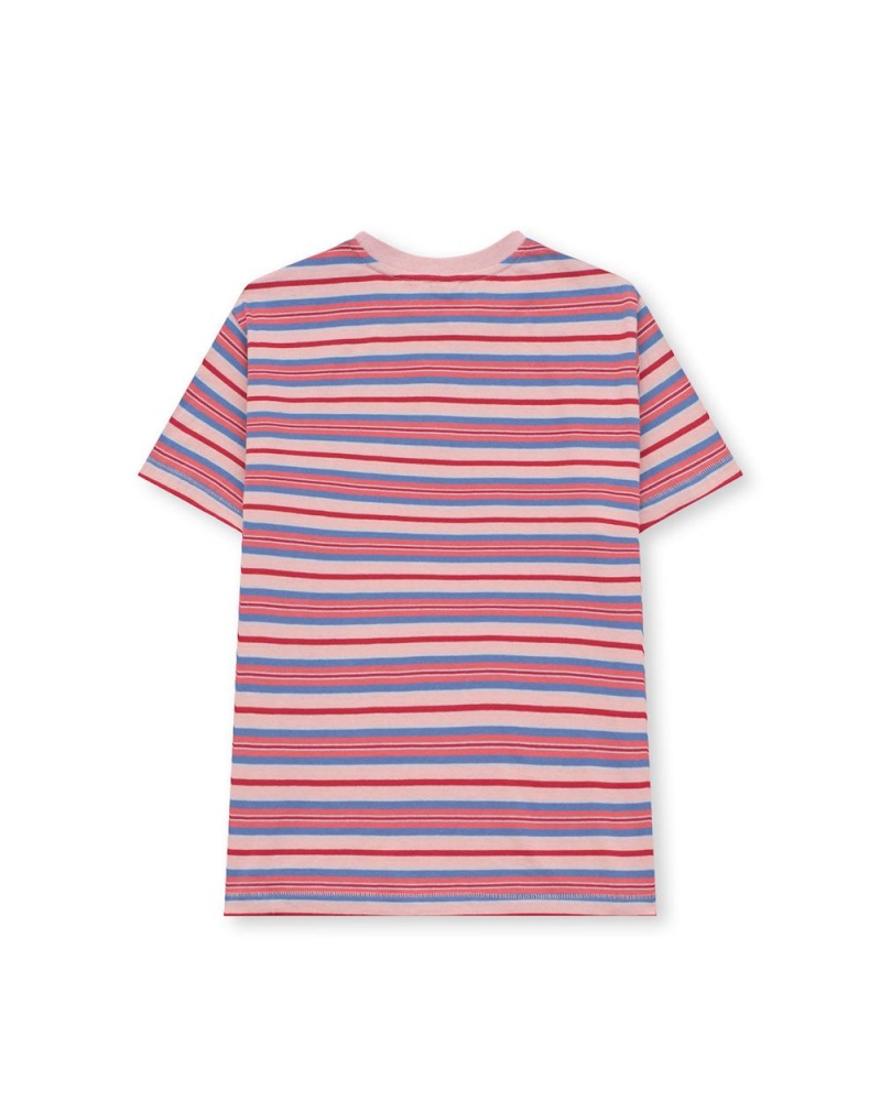 Pink Brain Dead Striped Baby T-Shirt | USA KJFQ38469