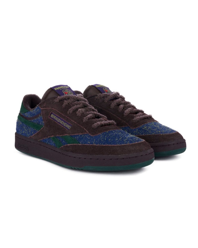 Purple Blue Brain Dead Reebok Club C Revenge Shoes | USA BUXS90286