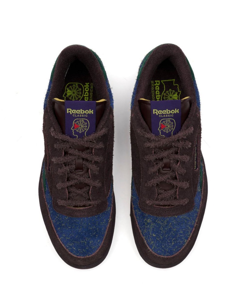 Purple Blue Brain Dead Reebok Club C Revenge Shoes | USA BUXS90286