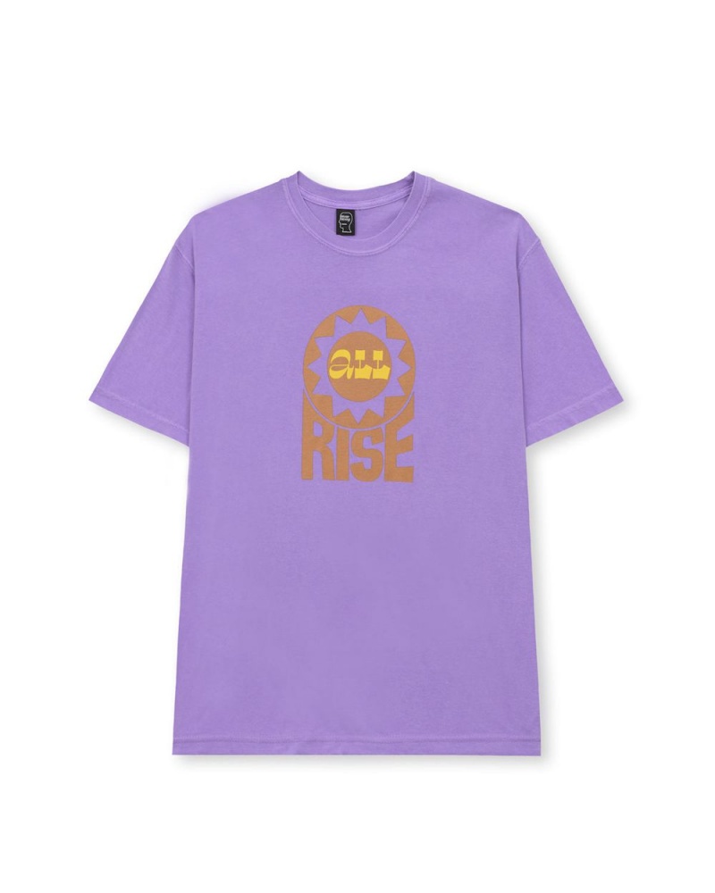 Purple Brain Dead All Rise T-Shirt | USA QWDO34280