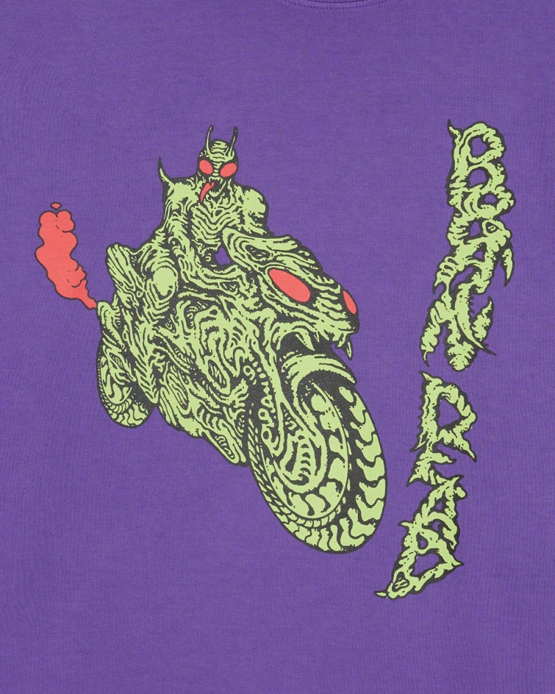 Purple Brain Dead Goon Rider T-Shirt | USA NWCP58049