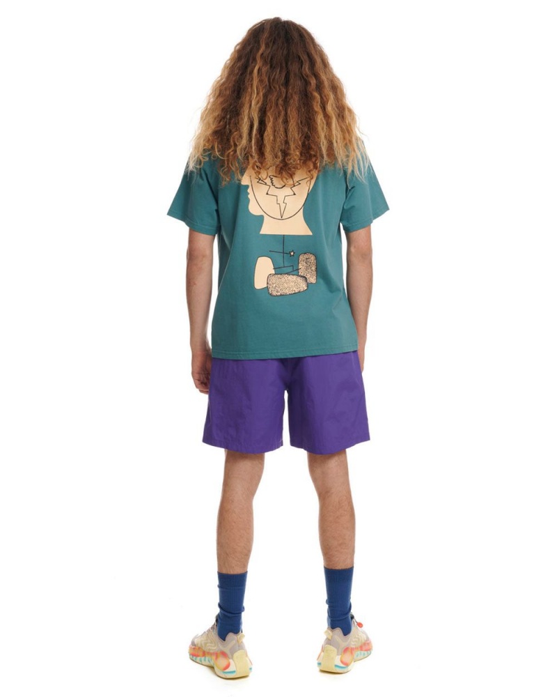 Purple Brain Dead Kickers Shorts | USA KVQC89237