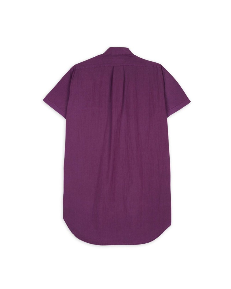 Purple Brain Dead Nylon Utility Shirt Dress | USA TFMI95473