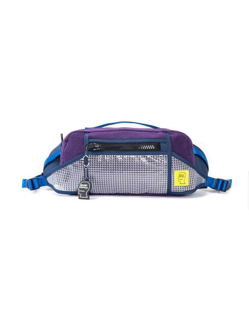 Purple Brain Dead Rush Hour Fanny Pack Bag | USA ONWD03671