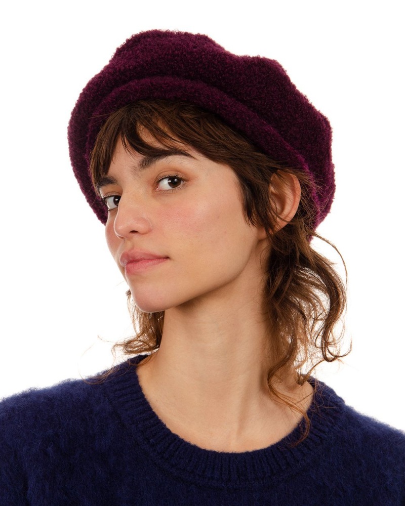 Purple Brain Dead Scratch Beret Hat | USA BFMP32049